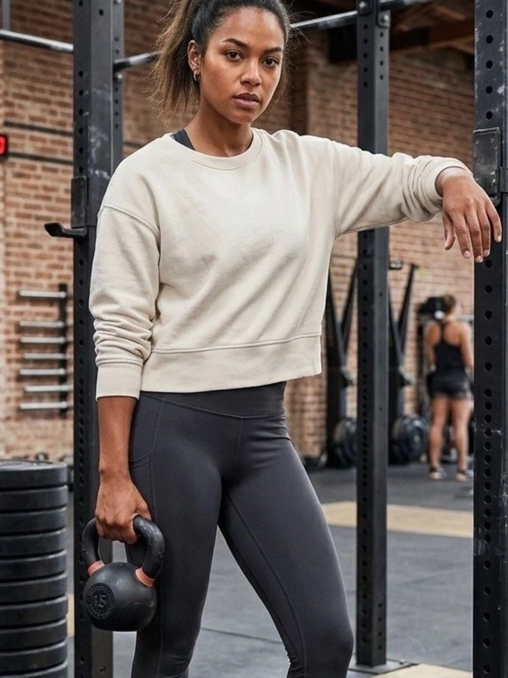 CRZ YOGA M Soft Cream Active Top